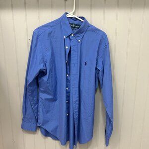 Mens Ralph Lauren Medium blue button down